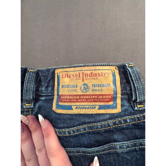 Diesel Mens Fanker Jeans Vintage 26x31 Bootcut Dark Wash - Picture 3 of 9
